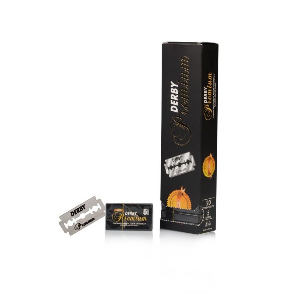 Eurostil derby premium cuchillas de afeitar acanaladas pack 5x20u