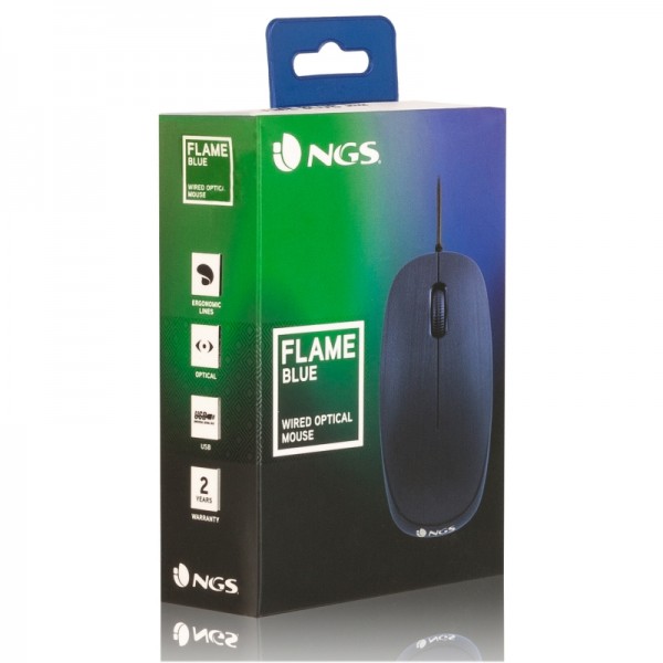 Ngs raton óptico blueflame 1000 dpi azul