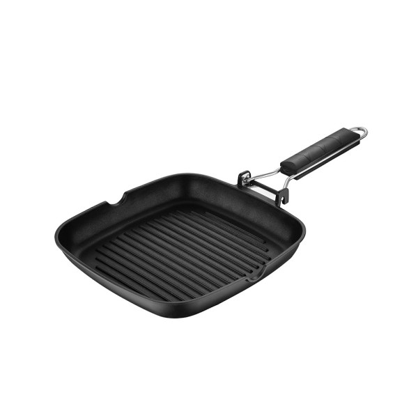 Sarten asador aluminio prensado ind expert 24 x 24 x 3,7 cm